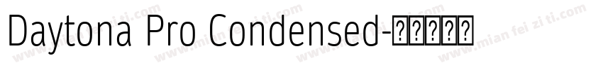 Daytona Pro Condensed字体转换